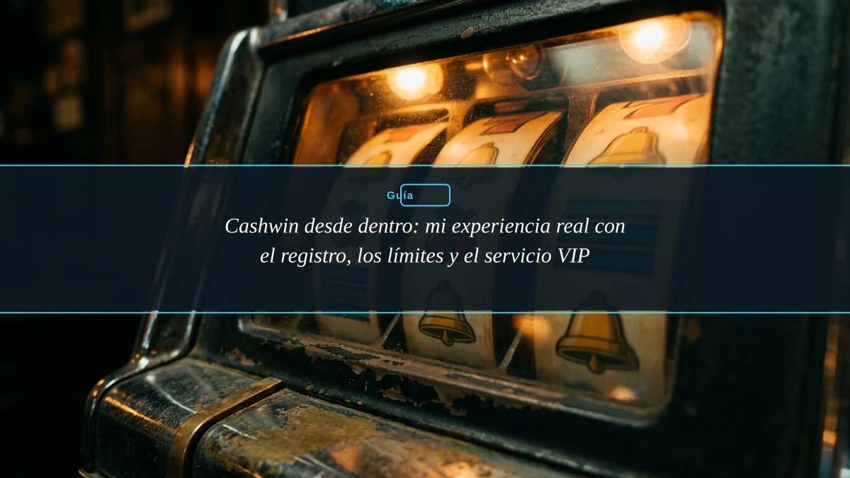 Cashwin desde dentro: mi experiencia real con el registro, los límites y el servicio VIP