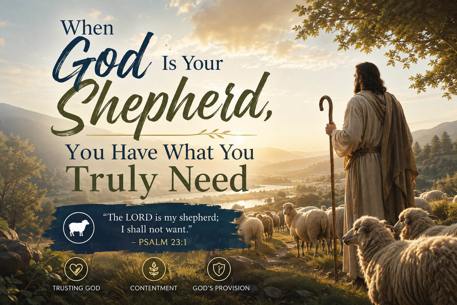 When God Is Your Shepherd, You Have What You Truly Need