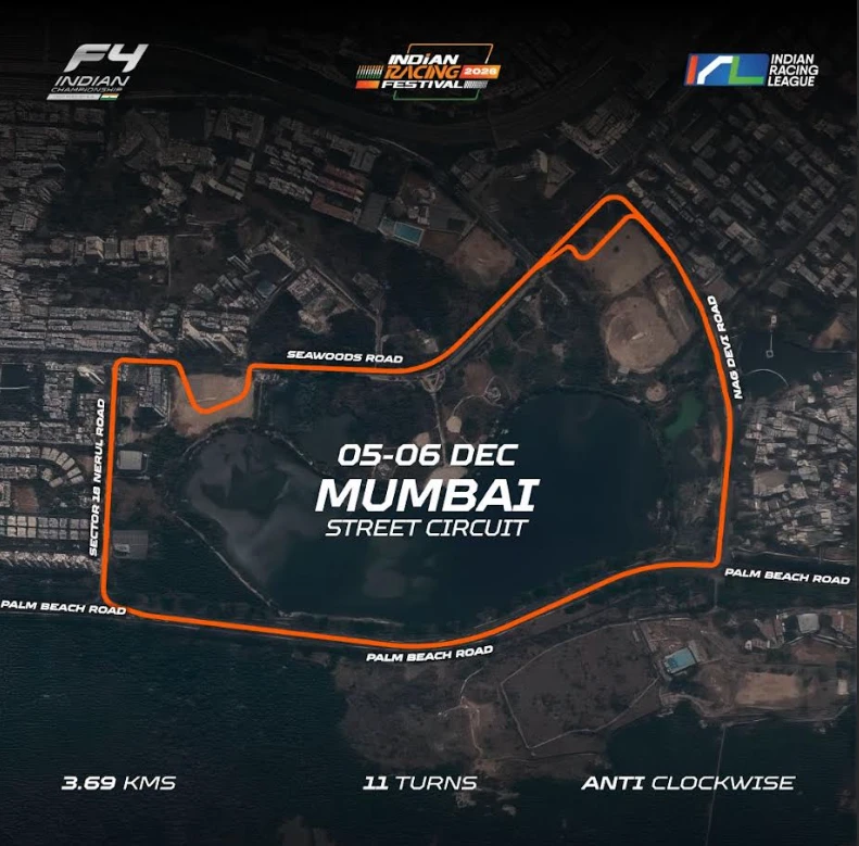 Indian Racing Festival IRC route map