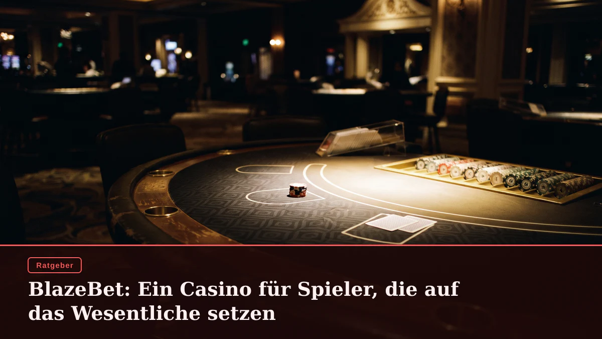 BlazeBet: Ein Casino für Spieler, die auf das Wesentliche setzen