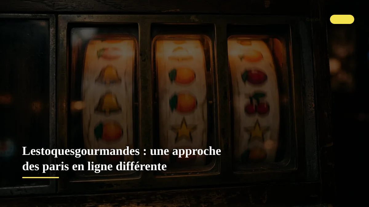 Lestoquesgourmandes : une approche des paris en ligne différente