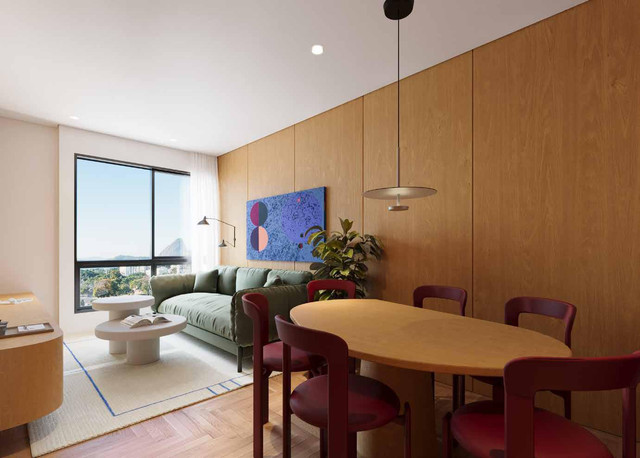 Studio decorado do Oriá Residencial Glória
