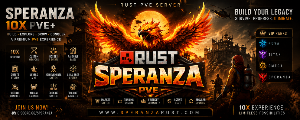[EU] Speranza 10x Pve+|Custom Weapon|Gold Scrap|Bosses