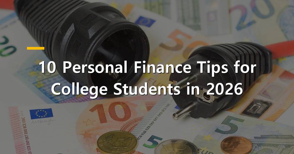 College student reviewing personal finance tips on a laptop