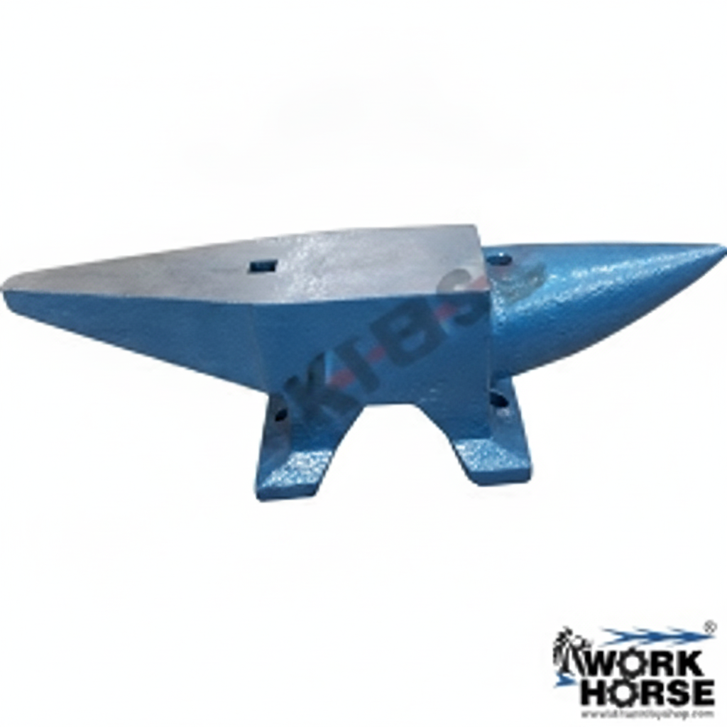 Blacksmiths Anvil Cast Steel - 100kg, 25mm Square and Round Holes