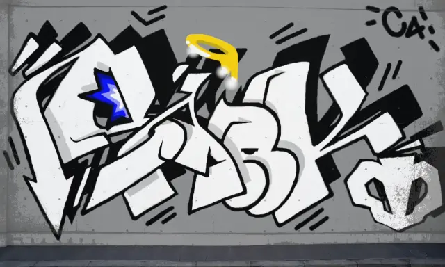 Graffiti artwork by Sark
