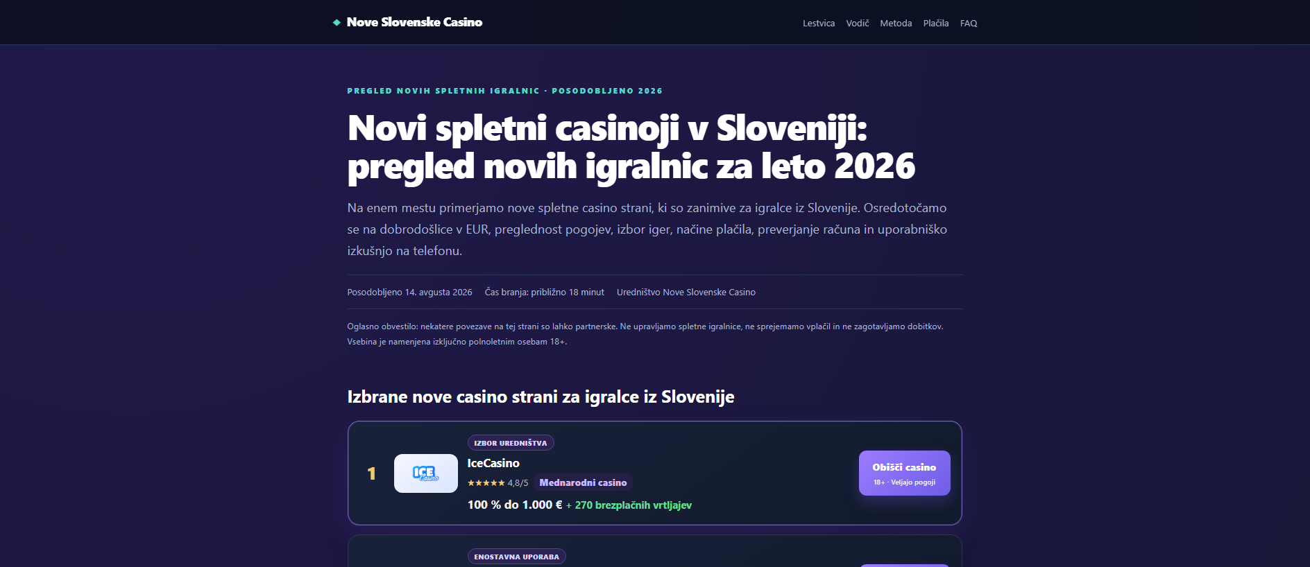 Stored capture of nove-slovenske-casino.net