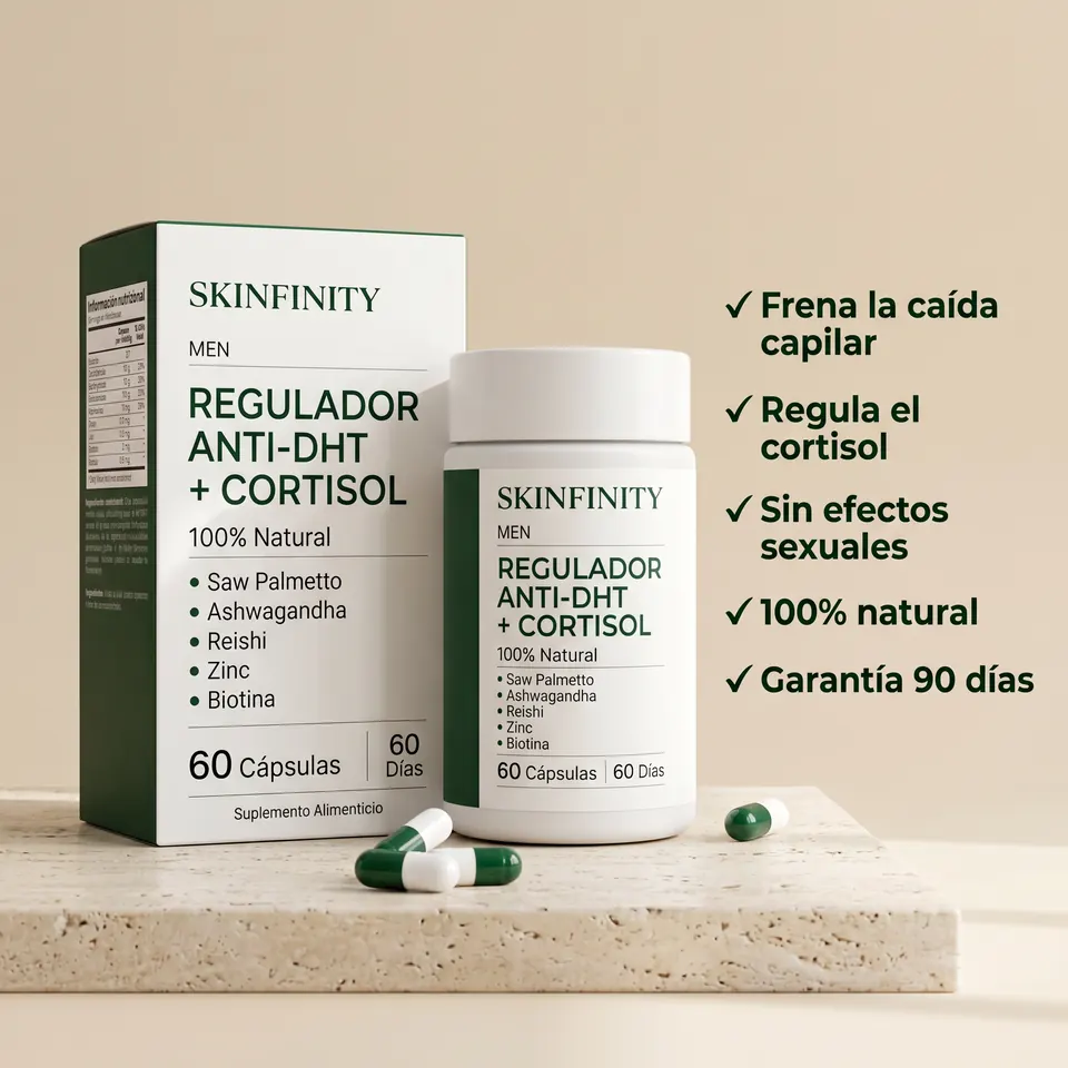 Beneficios Regulador Anti-DHT + Cortisol Skinfinity