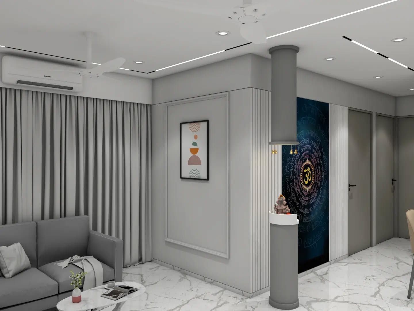 Modern Minimalistic 4 BHK Home Of Auro Smitha gallery 2