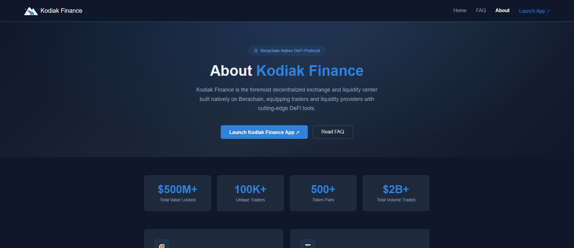 Stored capture of kodiak-finance.net