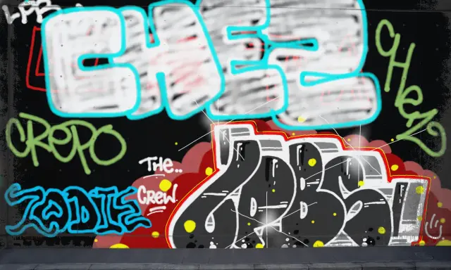 Graffiti artwork by LPBER