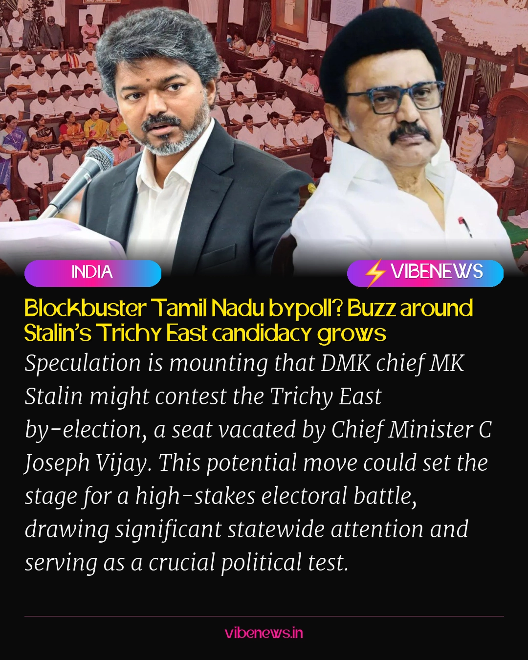 Blockbuster Tamil Nadu bypoll? Buzz around Stalin’s Trichy East candidacy grows