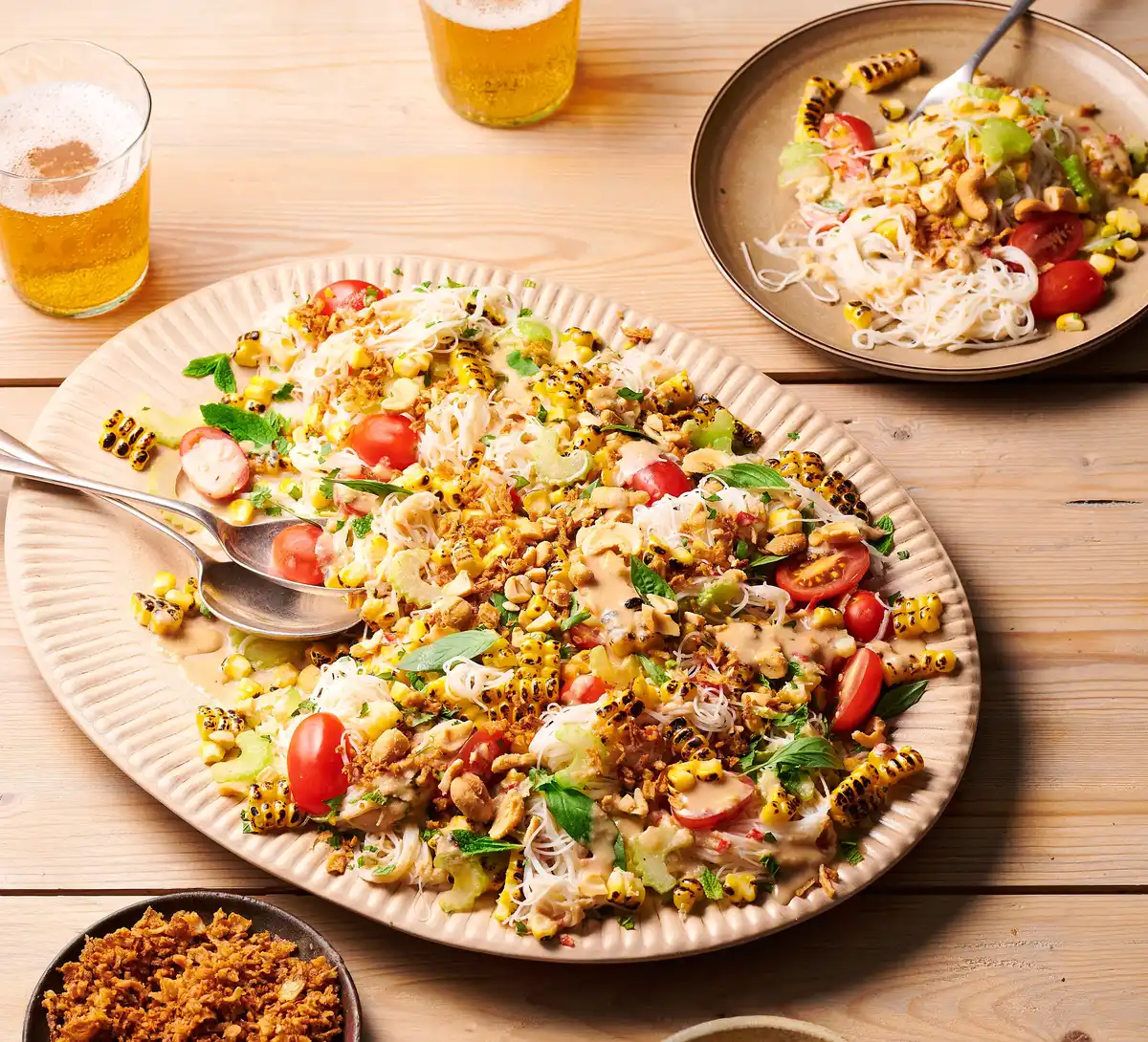 Thai-Inspired Corn Noodle Salad Offers Fresh Flavors
