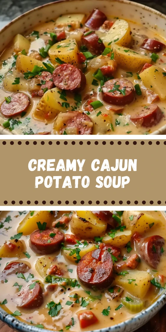 Creamy Cajun Potato Soup with Andouille Sausage – Comfort in Every Bite