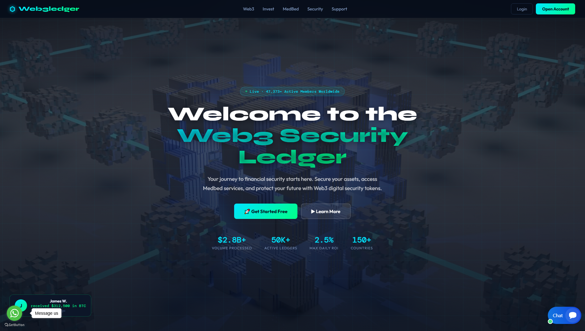 Screenshot of web3securityledger.net