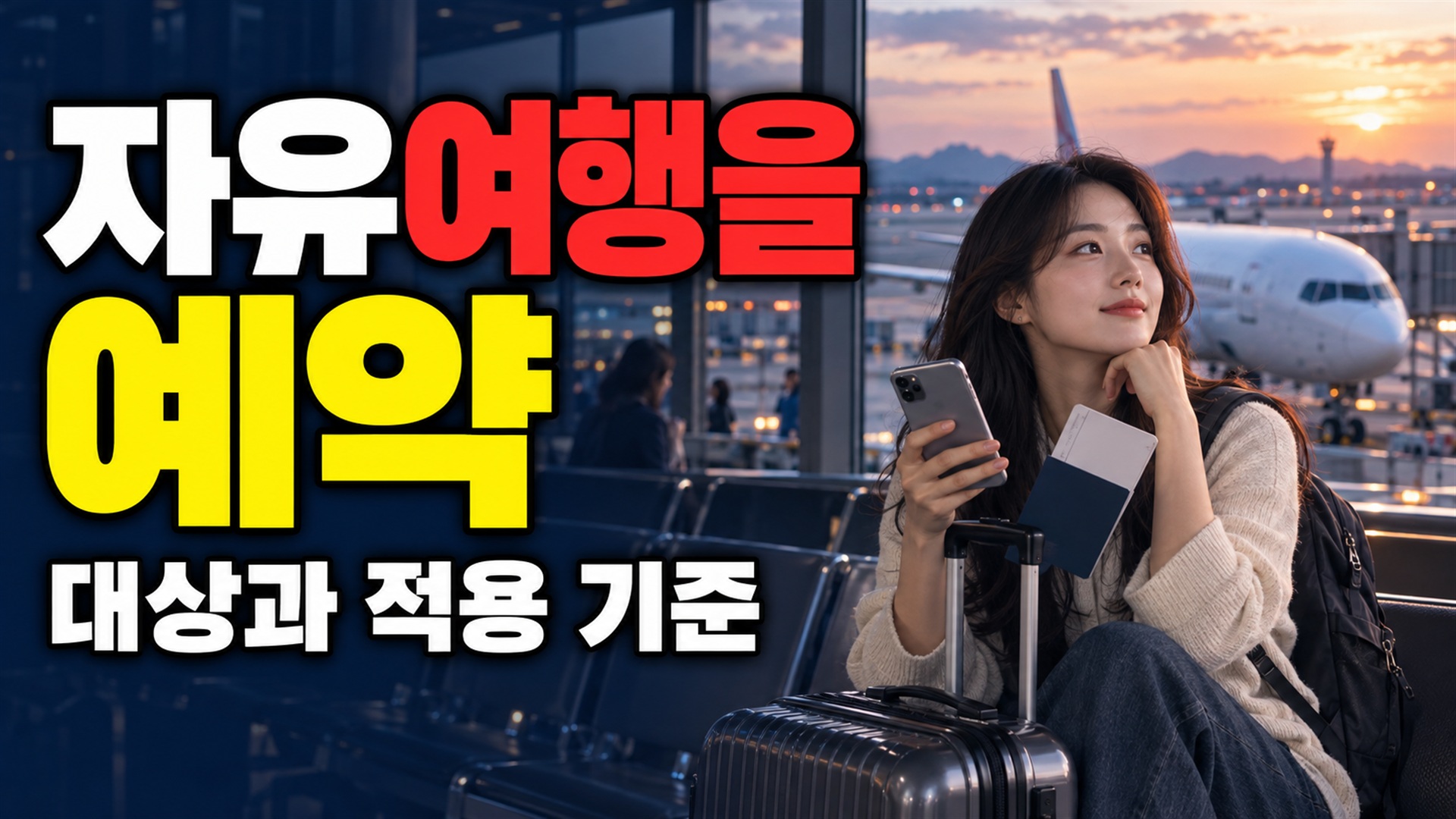 처음 해외 자유여행을 준비할 때 예약해야 하는 순서 관련 핵심 정보를 상징적으로 보여주는 썸네일 이미지