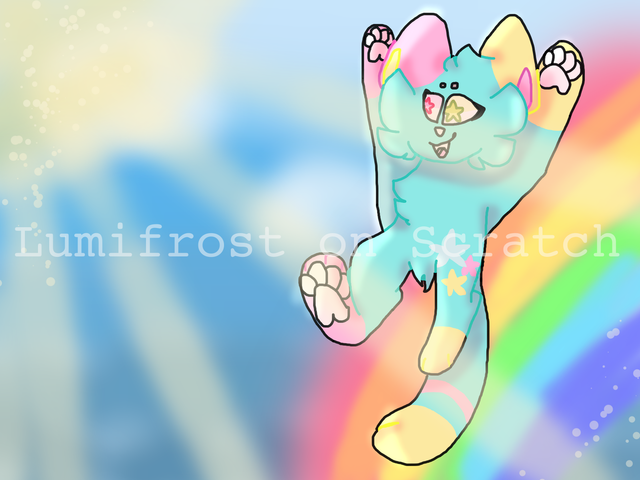 “opAL the rainbow is not a slide for you to play on!” - opal's mom, 24/7 every day :3

anywho, i'm really proud of this, it was great pose practice!