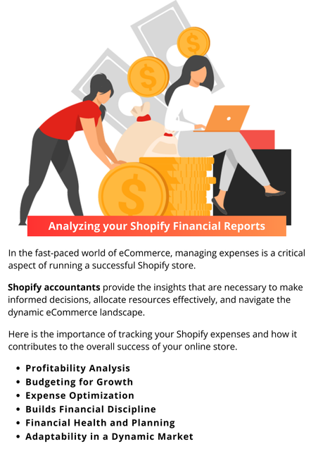 In the fast-paced world of eCommerce, managing expenses is a critical aspect of running a successful Shopify store. From advertising costs to app subscriptions, tracking your expenses meticulously can make the difference between a thriving business and one struggling to stay afloat.  To know more visit here https://www.esenshi.com/shopify-accounting