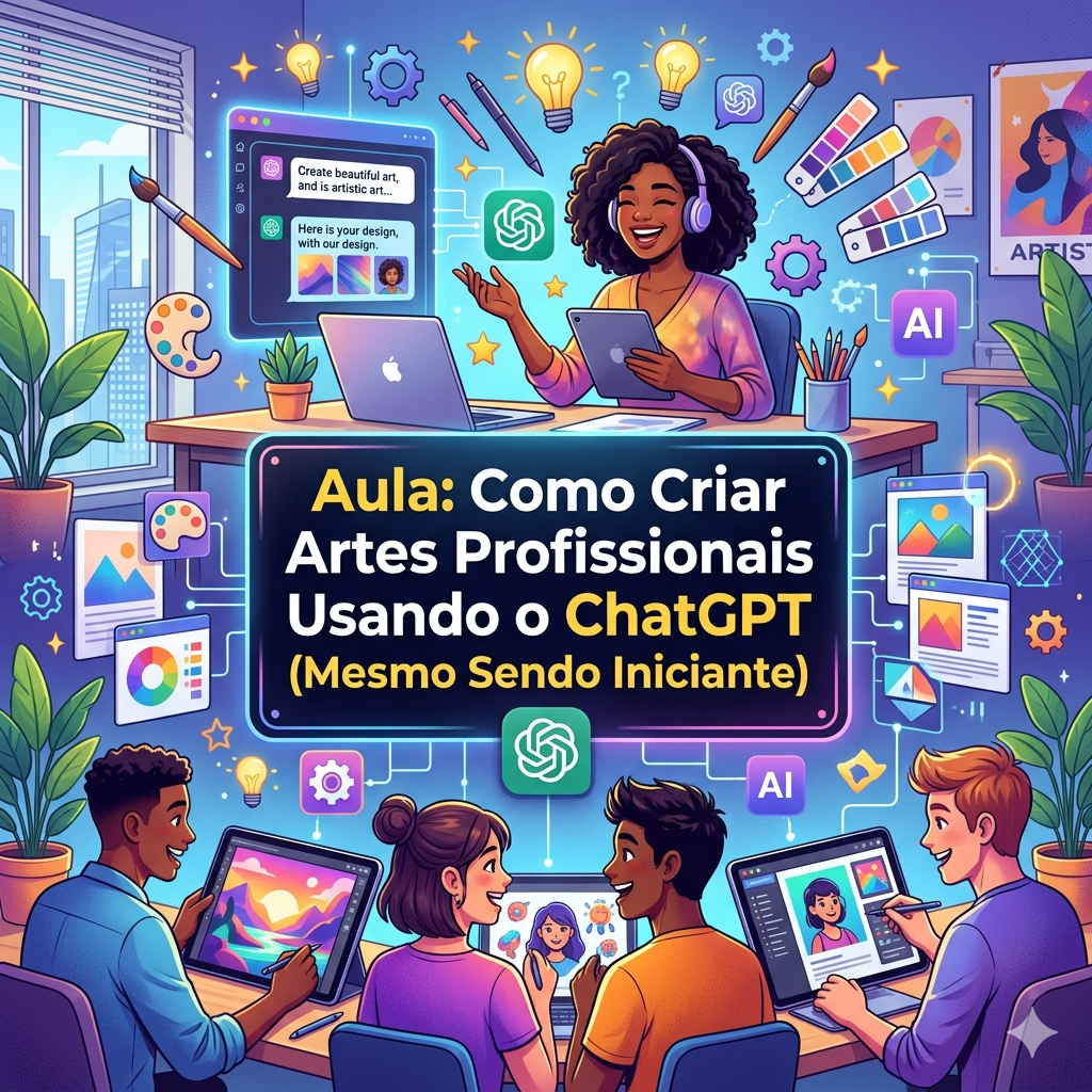 Criando Artes Profissionais Usando o ChatGPT (Mesmo Sendo Iniciante)