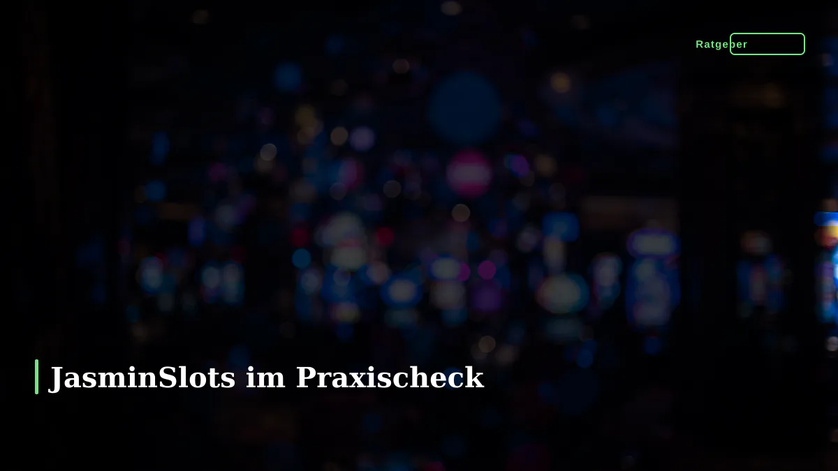 JasminSlots im Praxischeck