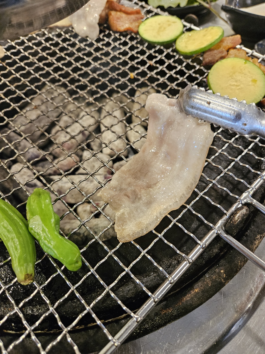 홍이집 재송점 비단오겹 다 익은 상태