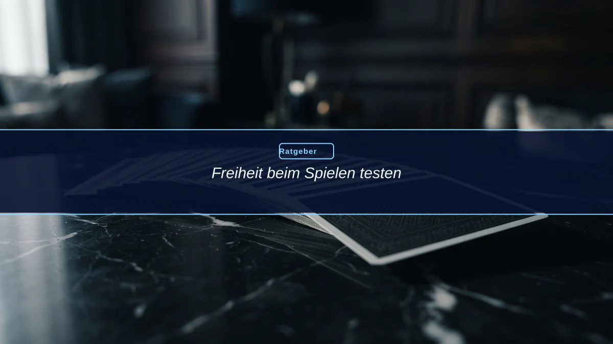 Freiheit beim Spielen testen