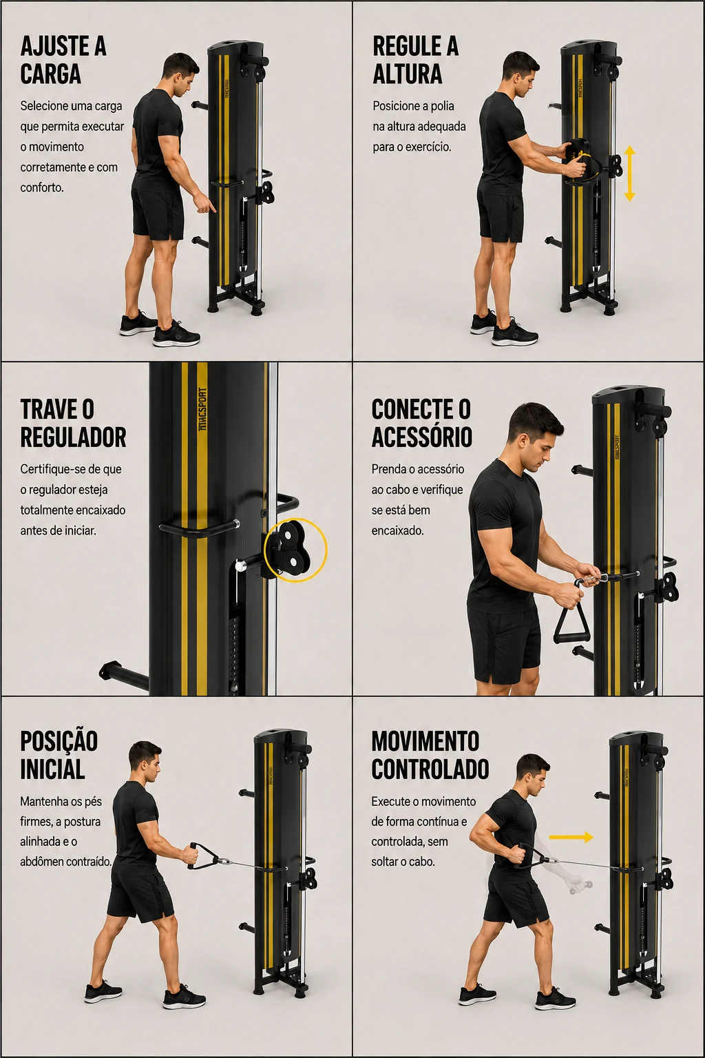 Instruções de uso - Polia Regulavel Simples (a partir de 80 KG)