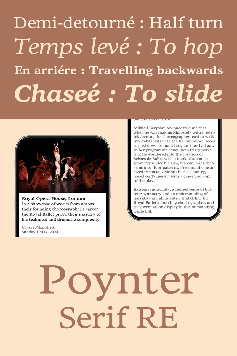 Does Poynter™ Serif RE's Futuristic Precision Hold the Key to Your Lifestyle Brand's Most Expressive Headlines, like 'Conscious Evolution' or 'Harmonious Horizons'?