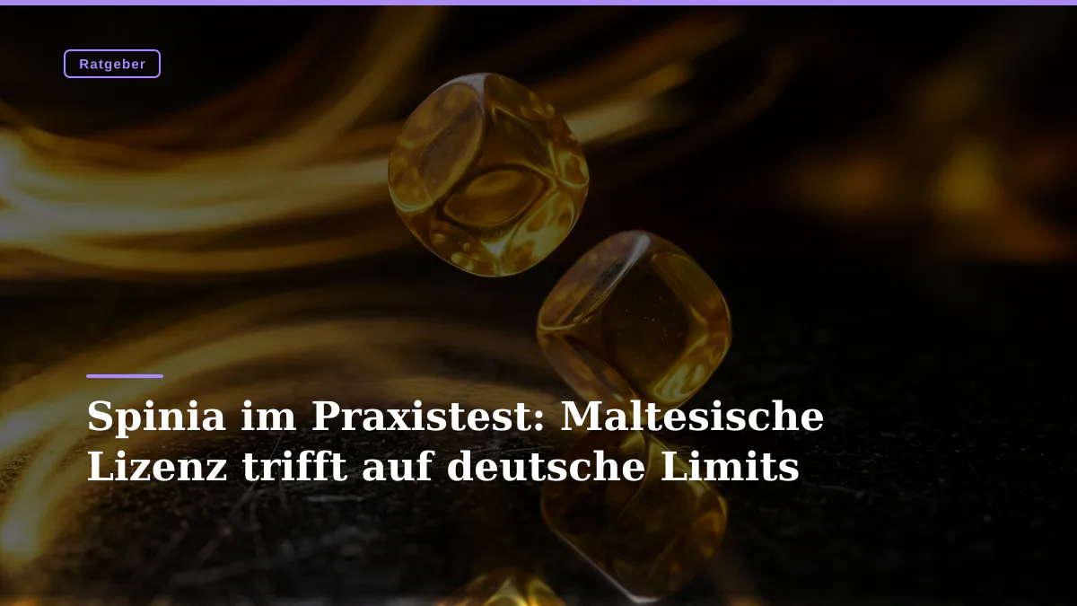 Spinia im Praxistest: Maltesische Lizenz trifft auf deutsche Limits