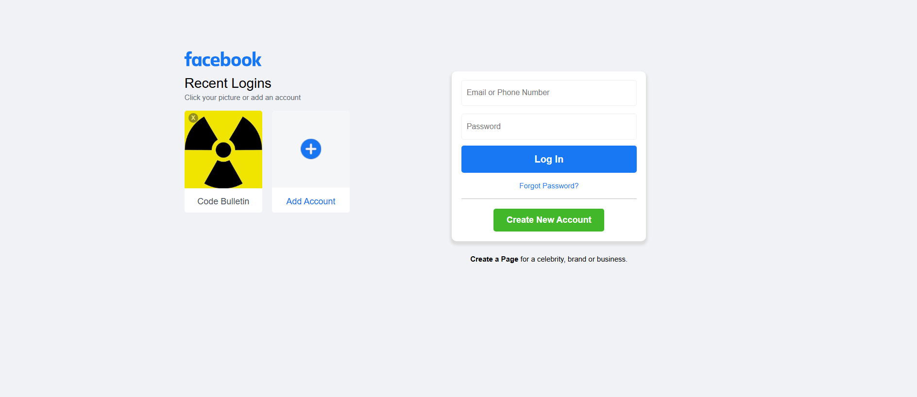 Forensic screenshot of [REDACTED] showing the phishing page layout