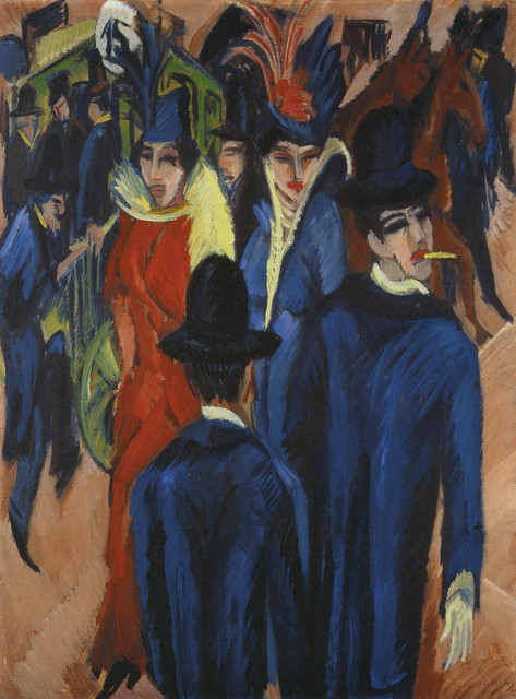 Уличная сцена в Берлине 1913