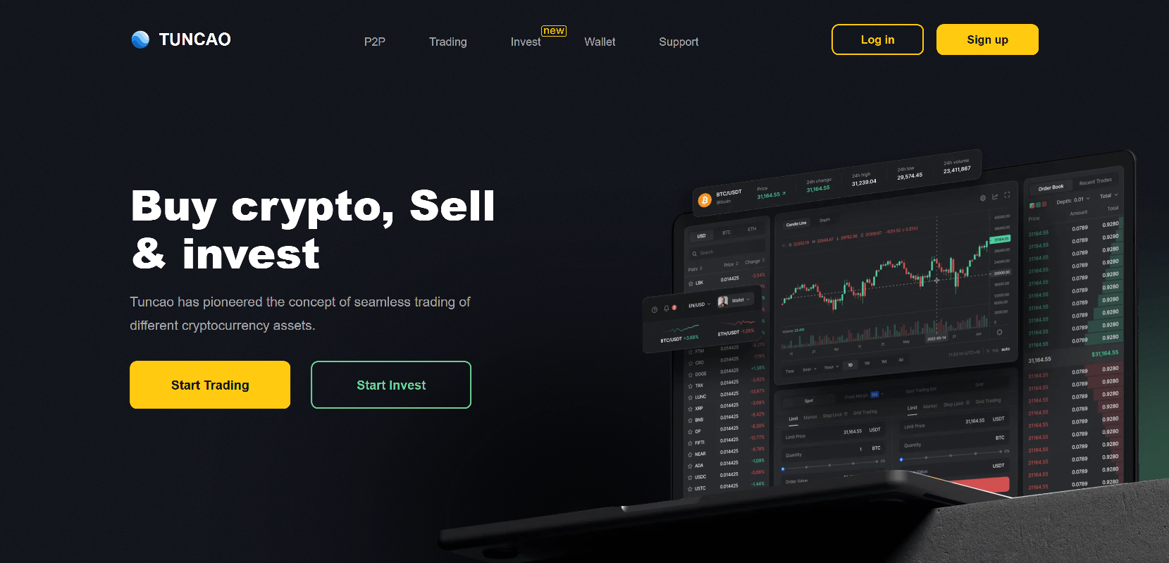 Screenshot of tuncao.com