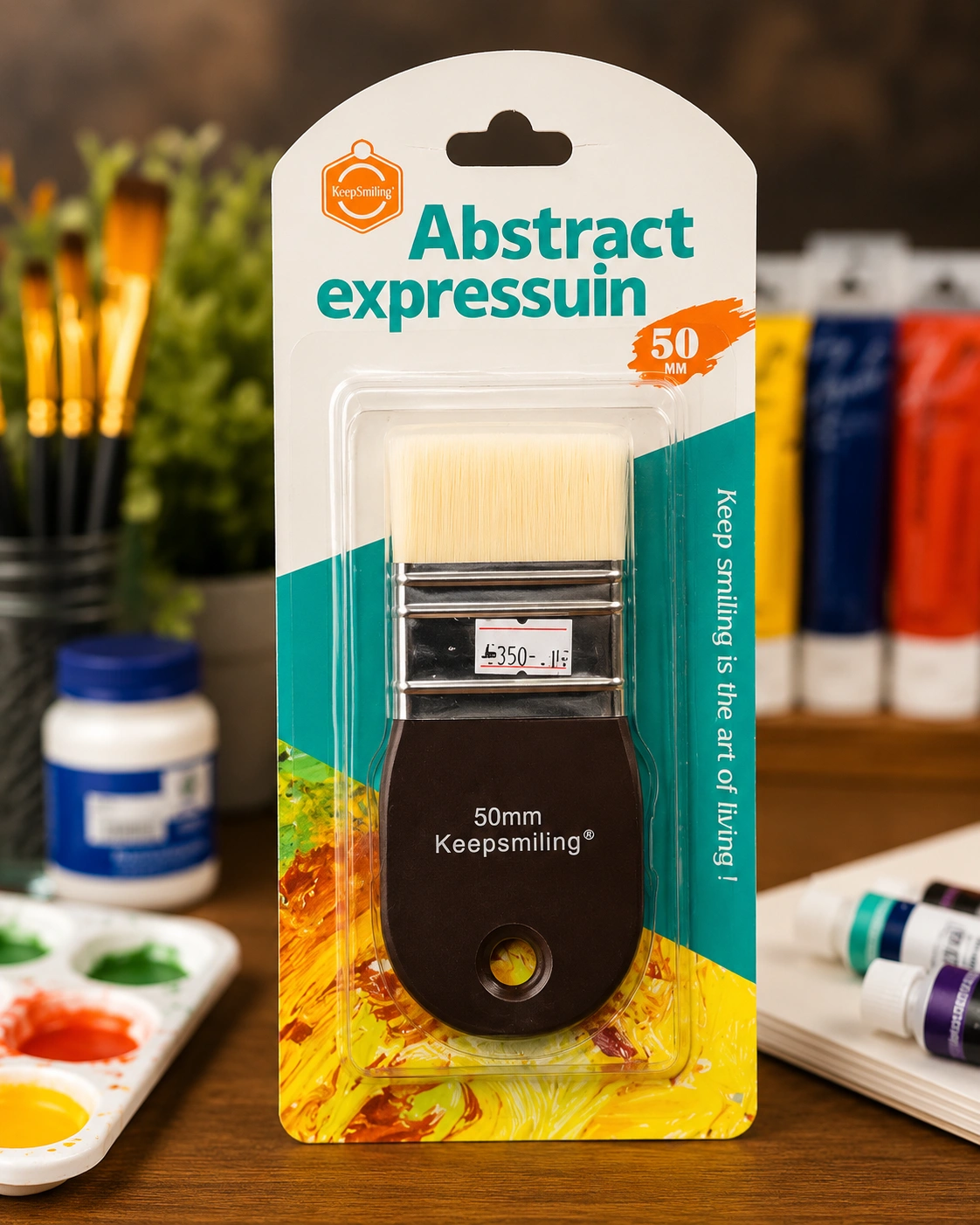 Keepsmiling 50mm Abstract Expression Flat Artist Brush