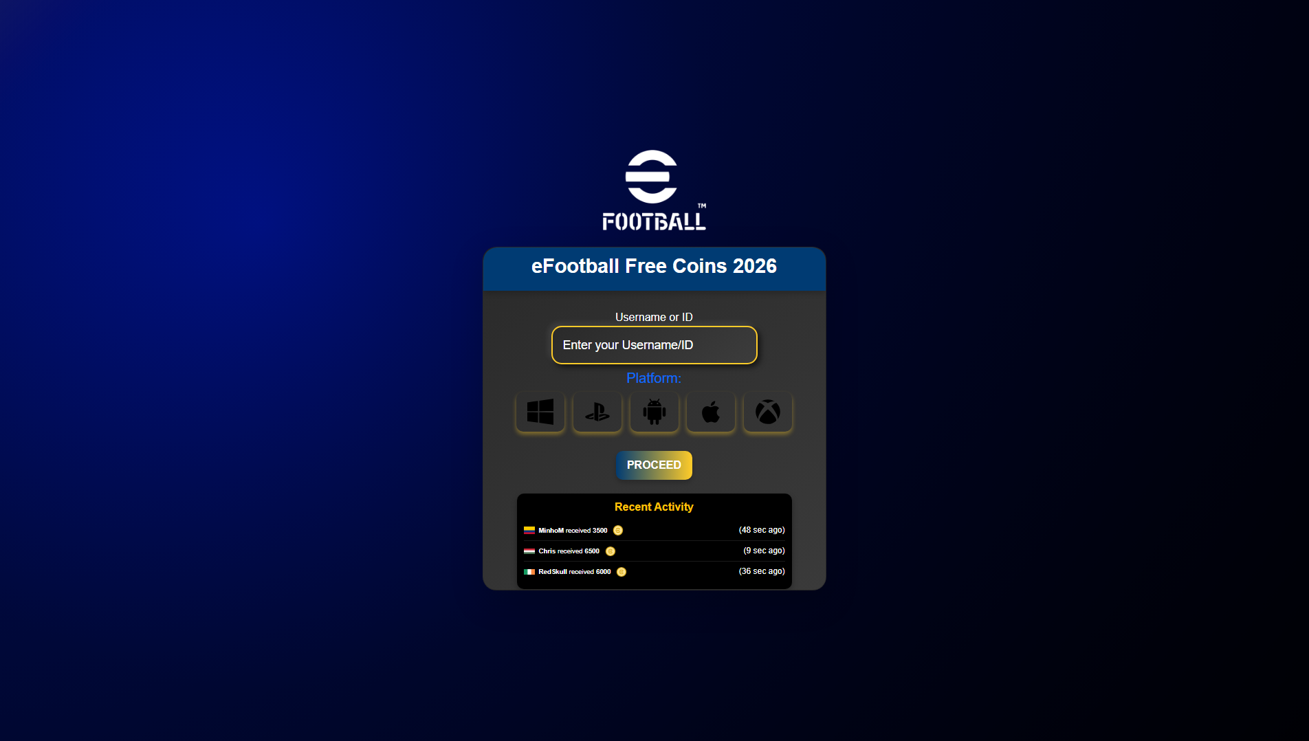 Stored capture of efootballguides.com