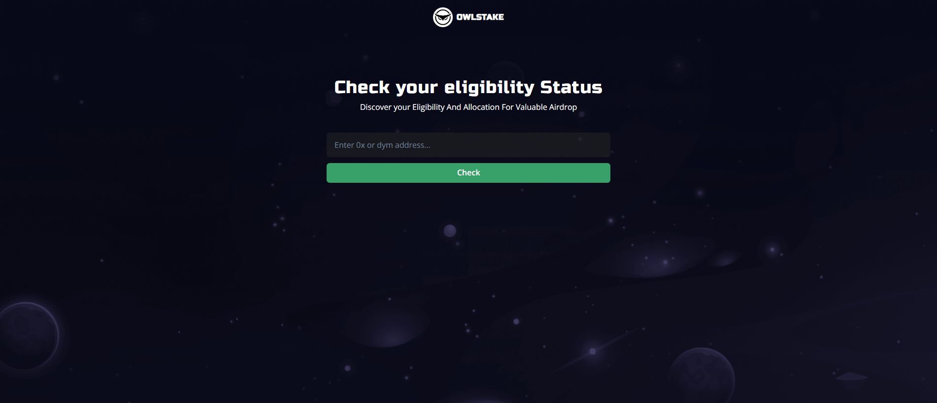Stored capture of owlstake-airdrop.pages.dev