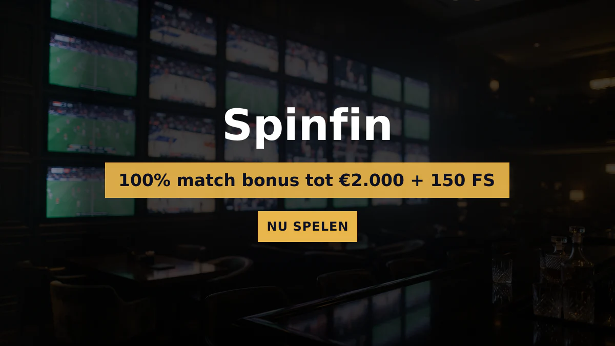 Spinfin casino — welkomstbonus 100% match bonus tot €2.000 + 150 FS, betalingen: Visa, Mastercard, Skrill, Neteller, Paysafecard