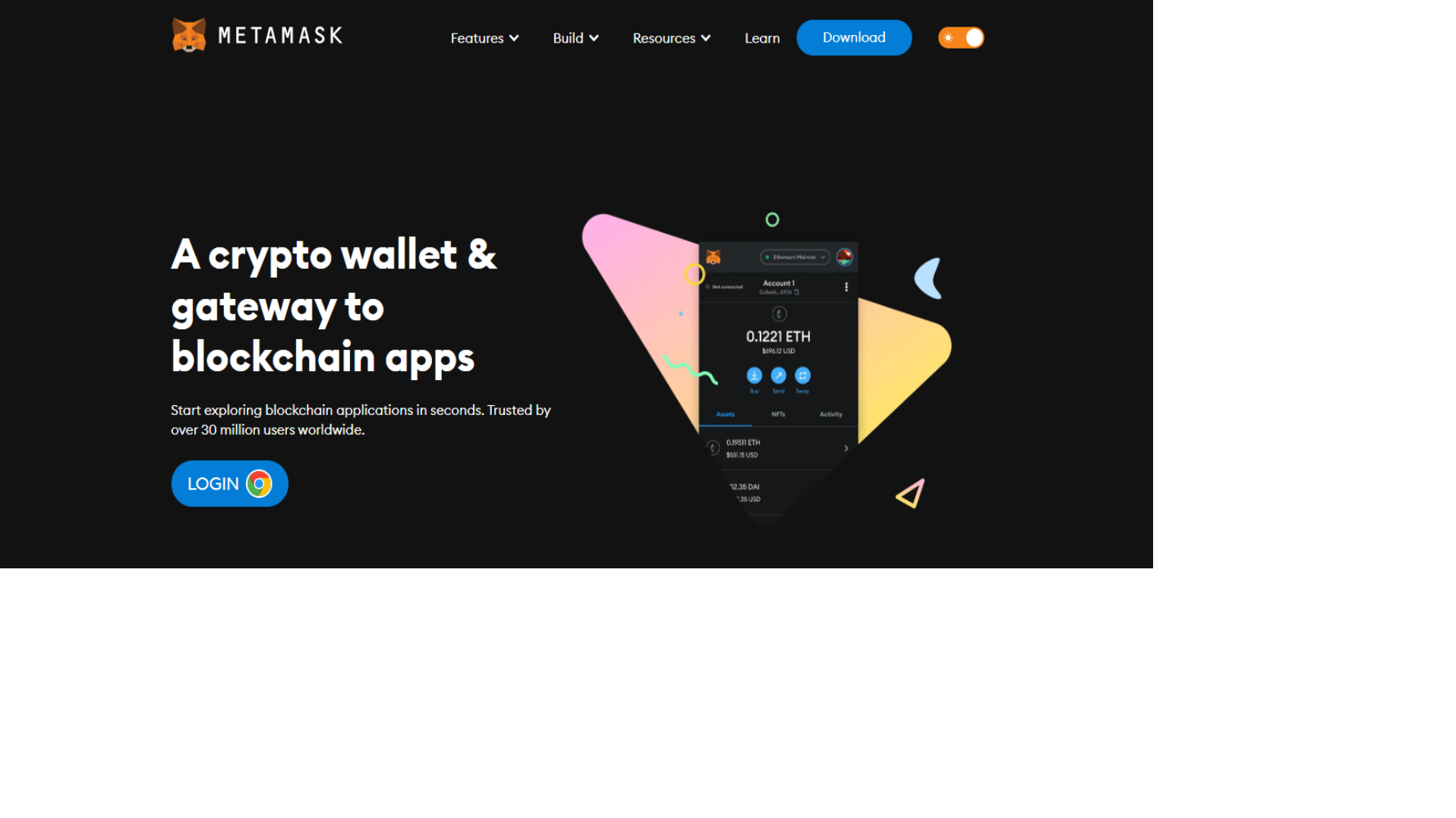 Stored capture of metmaskelogin.webflow.io