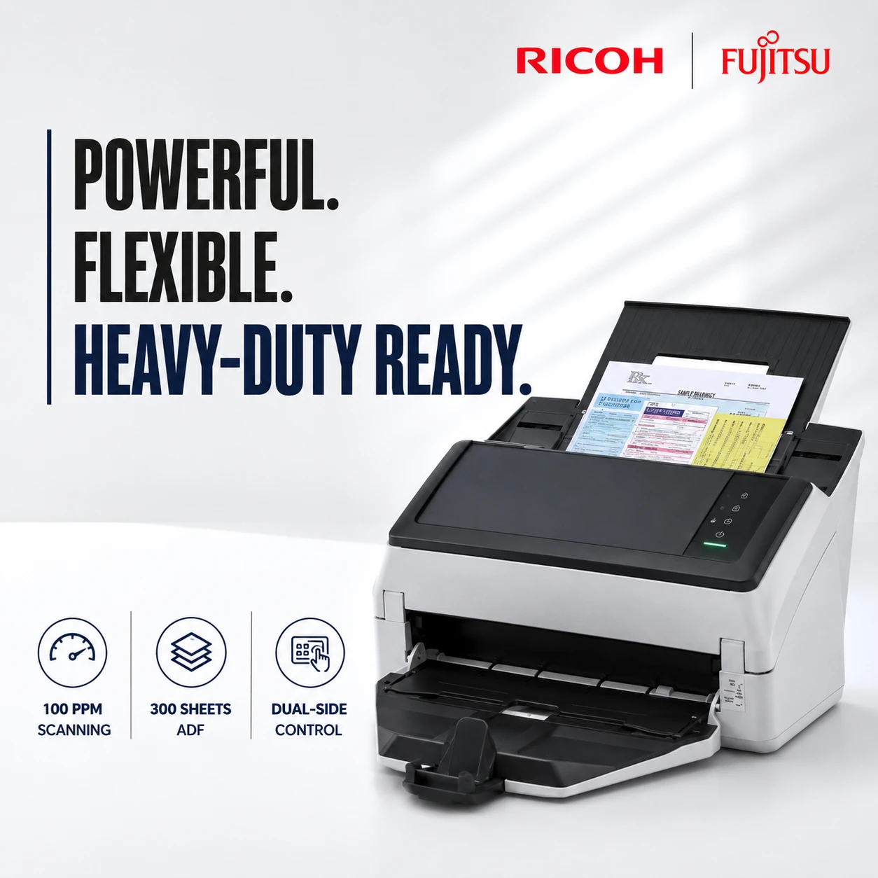 Ricoh fi-7600 Heavy-Duty Production Document Scanner Malaysia