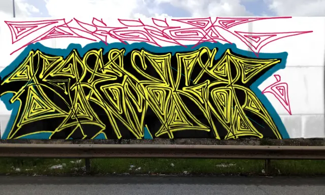 Graffiti artwork by Kresek