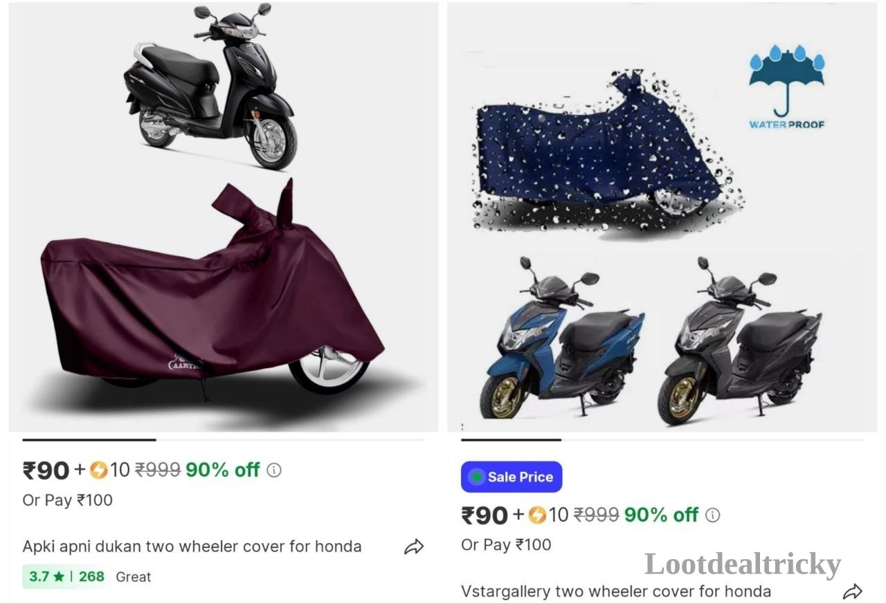 Motorbike Cover 100 Offer Image