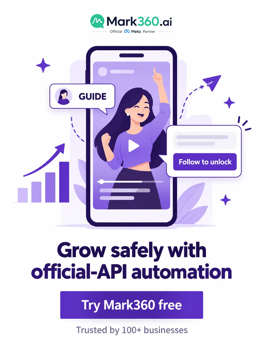 Grow safely with official-API automation: try Mark360 free