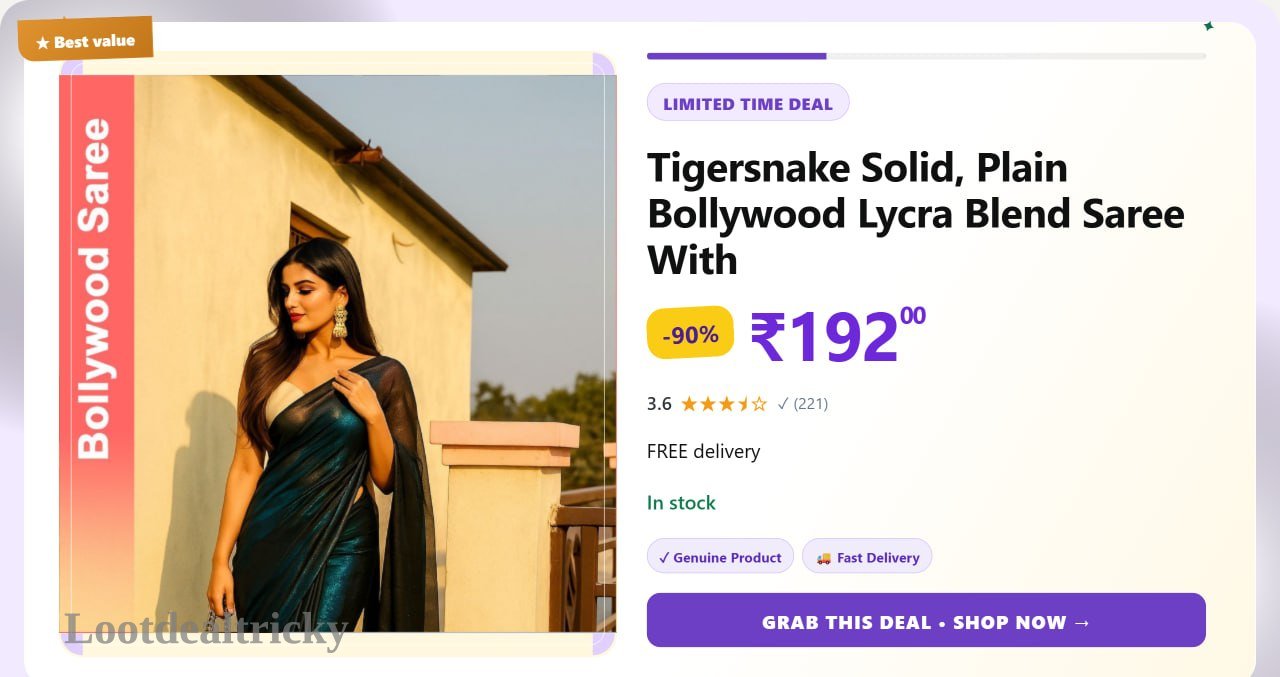   tigersnake Solid Plain – Just ₹192 | Limited Time Loot Offer