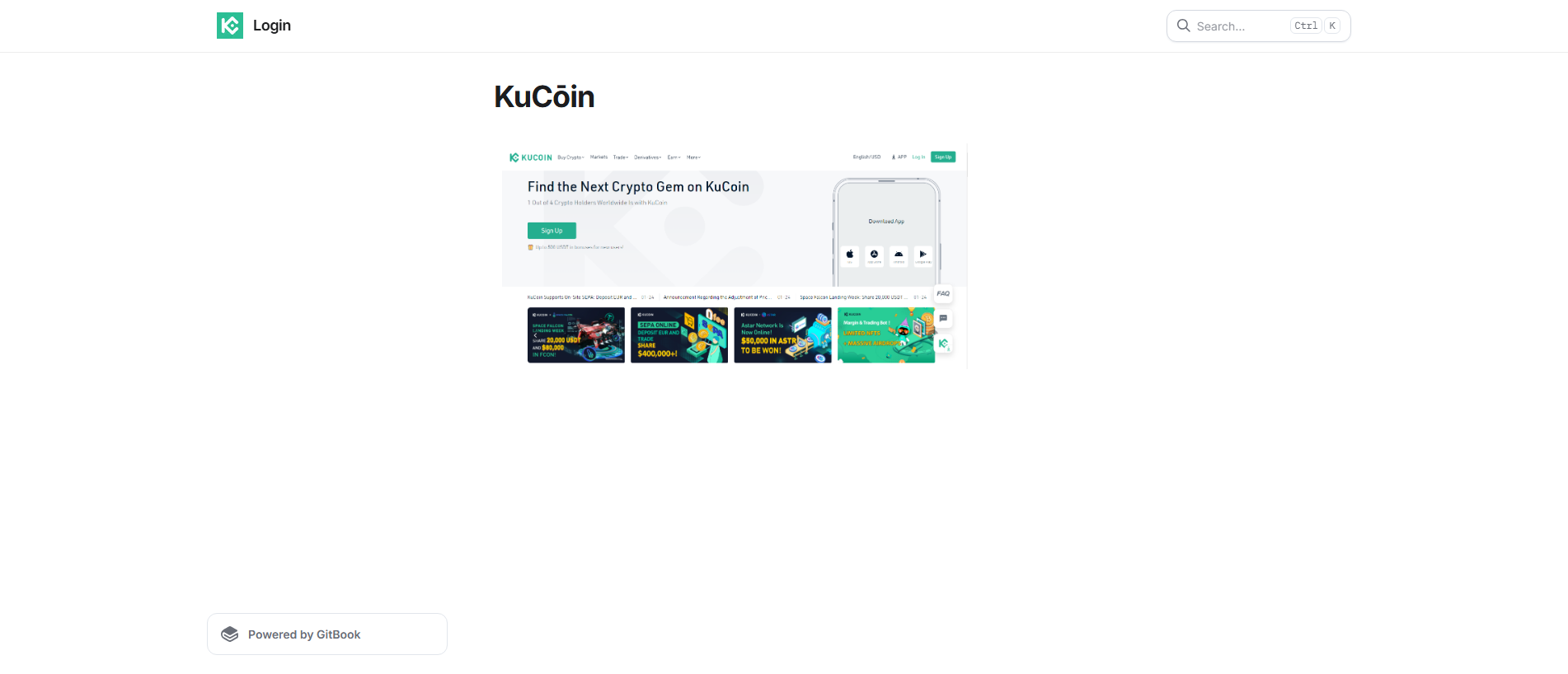 Stored capture of kucooinloignz.gitbook.io