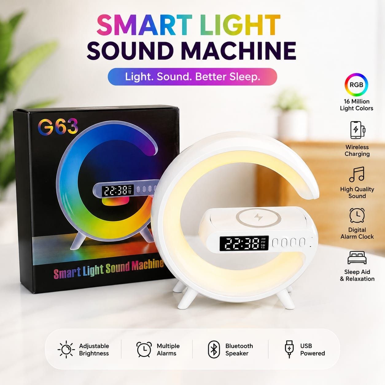 G63 Smart Light Clock