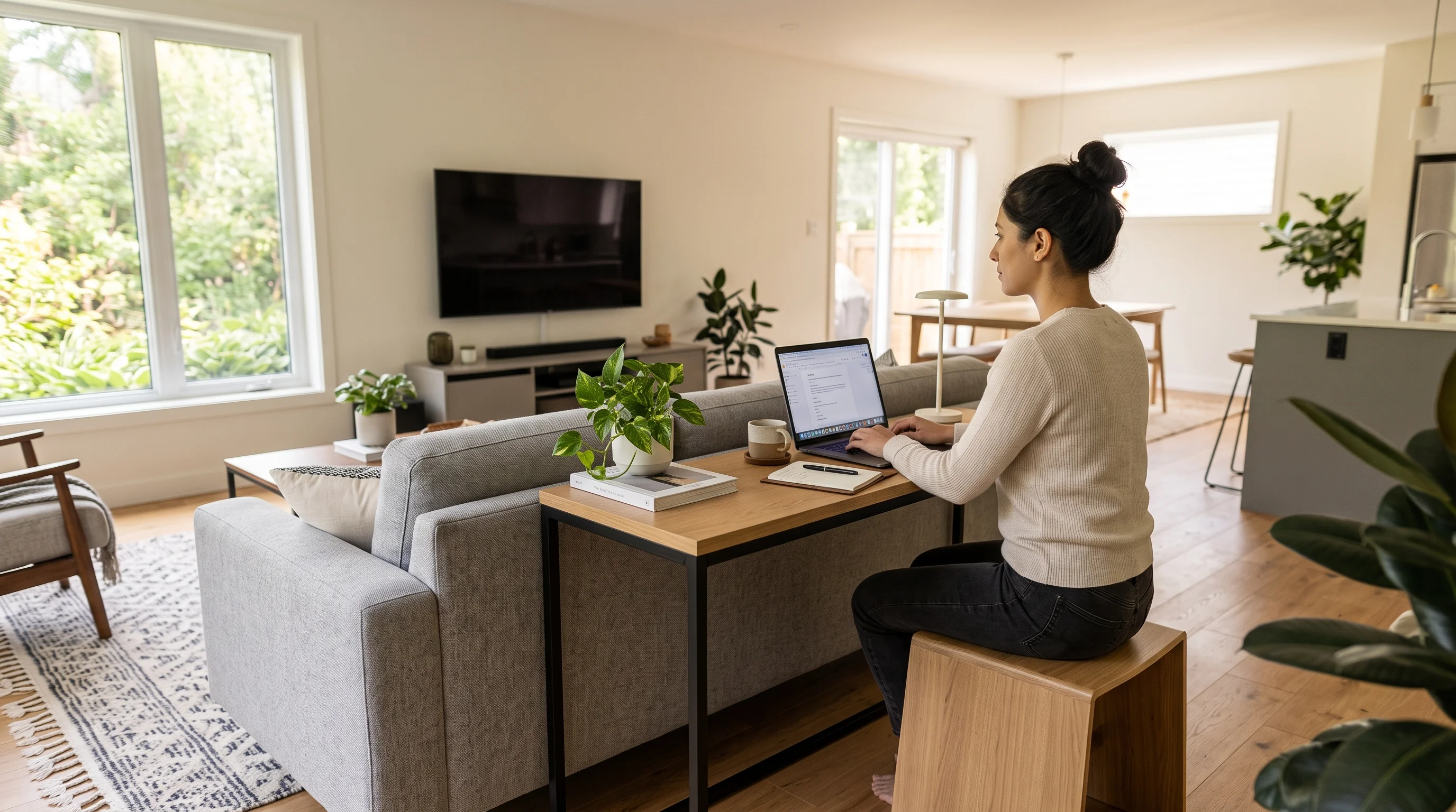The Behind-the-Sofa Console Desk