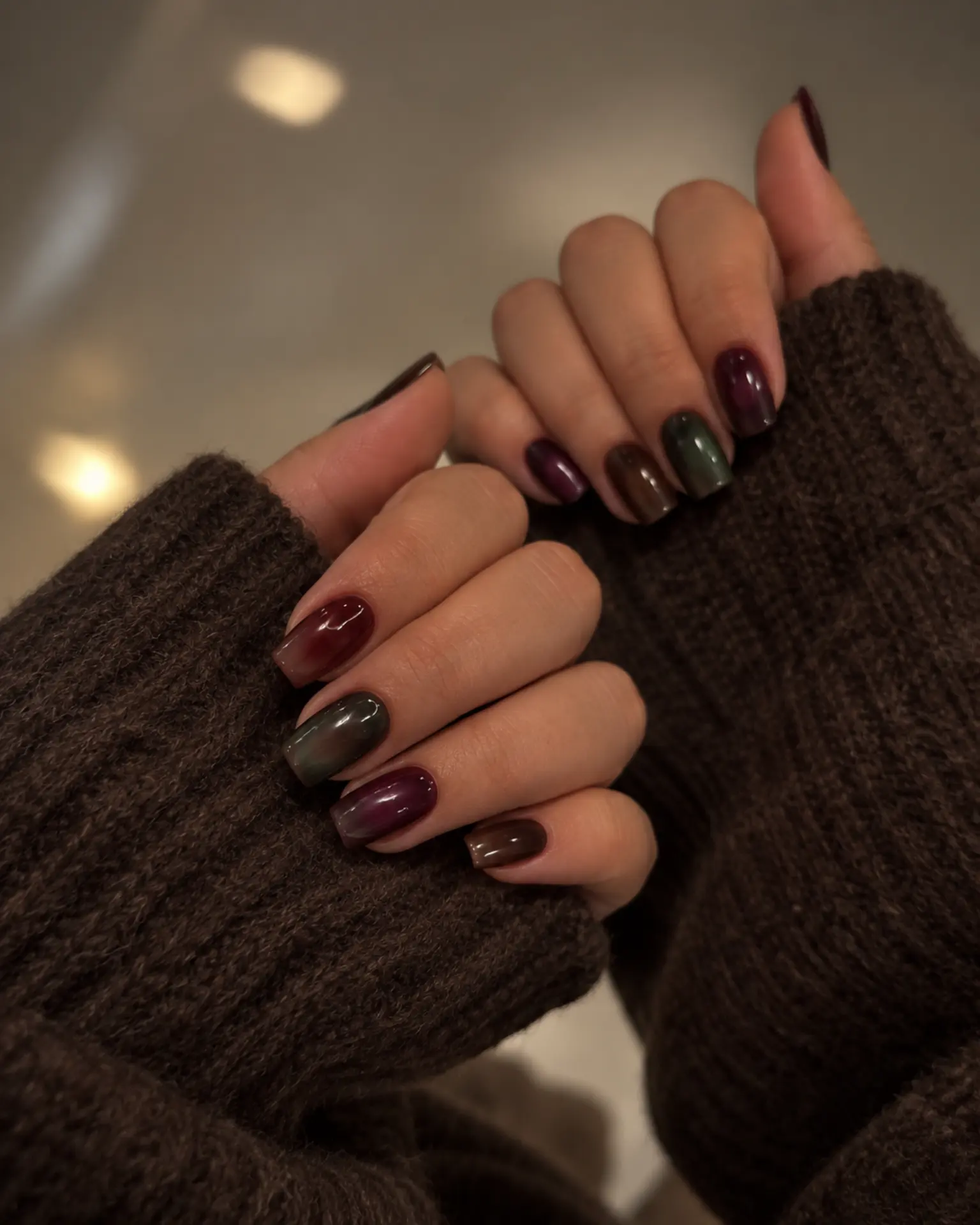 Mixed Dark Aura Set manicure inspiration for dark aura nail ideas