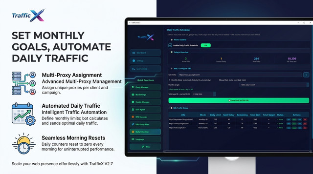Traffic X Web Traffic Bot Software Organic Website Traffic Generator With RPA Support
