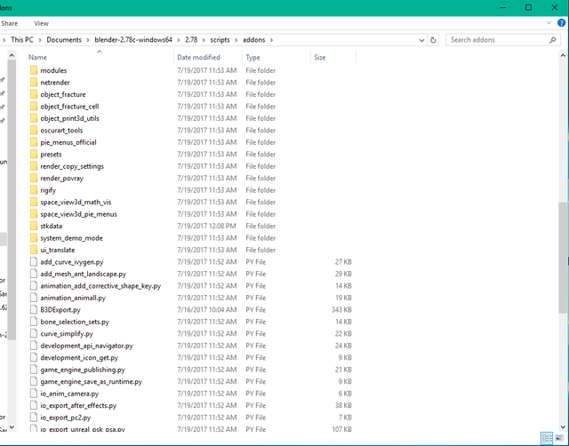 Blender directory
