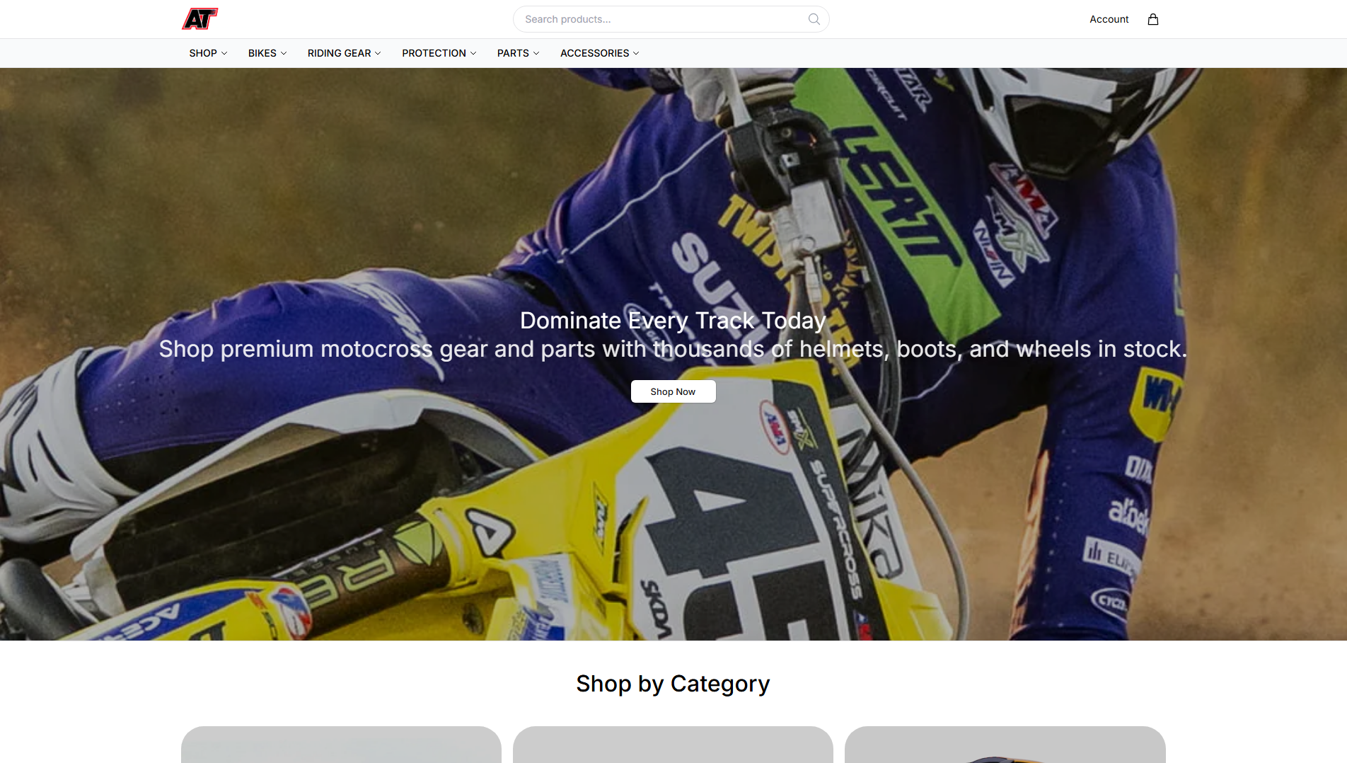 Stored capture of atmotocrossracing.shop