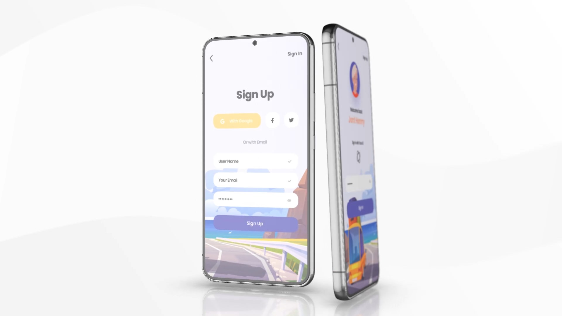 Mobile Phone Screen Mockup Mobile Phone Screen Mockup